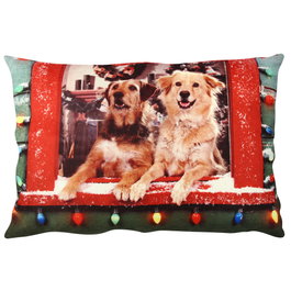 Aberto Design Cojín Multicolor 33 x 48 cm con Relleno de Silicona
